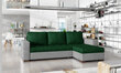 Universāls stūra dīvāns Newark, zaļš/gaiši pelēks цена и информация | Stūra dīvāni | 220.lv