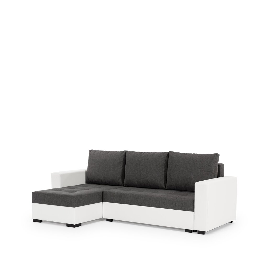 Universāls stūra dīvāns Newark, gaiši pelēka/melns цена и информация | Stūra dīvāni | 220.lv