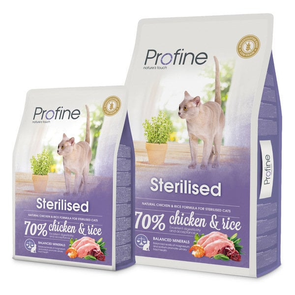 Profine Cat sterilizētiem kaķiem Sterilised, 2 kg cena un informācija | Sausā barība kaķiem | 220.lv