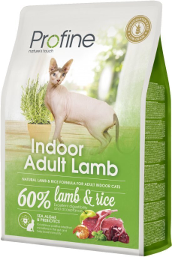 Profine Cat iekštelpu kaķiem Indoor Adult Lamb, 2 kg цена и информация | Sausā barība kaķiem | 220.lv