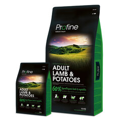 Profine Dog с бараниной и картофелем Adult Lamb & Potatoes, 3 кг цена и информация |  Сухой корм для собак | 220.lv