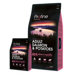 Profine Dog Ar Lasi Un Kartupeļiem Adult Salmon & Potatoes, 15 Kg цена и информация | Сухой корм для собак | 220.lv