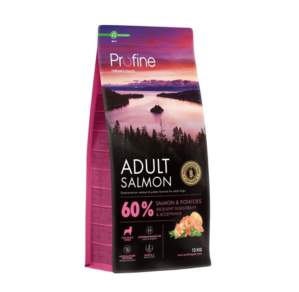 Profine Dog Ar Lasi Un Kartupeļiem Adult Salmon & Potatoes, 15 Kg cena un informācija | Sausā barība suņiem | 220.lv