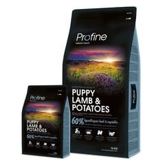 Profine Dog maziem kucēniem Puppy Lamb & Potatoes, 15 kg cena un informācija | Sausā barība suņiem | 220.lv