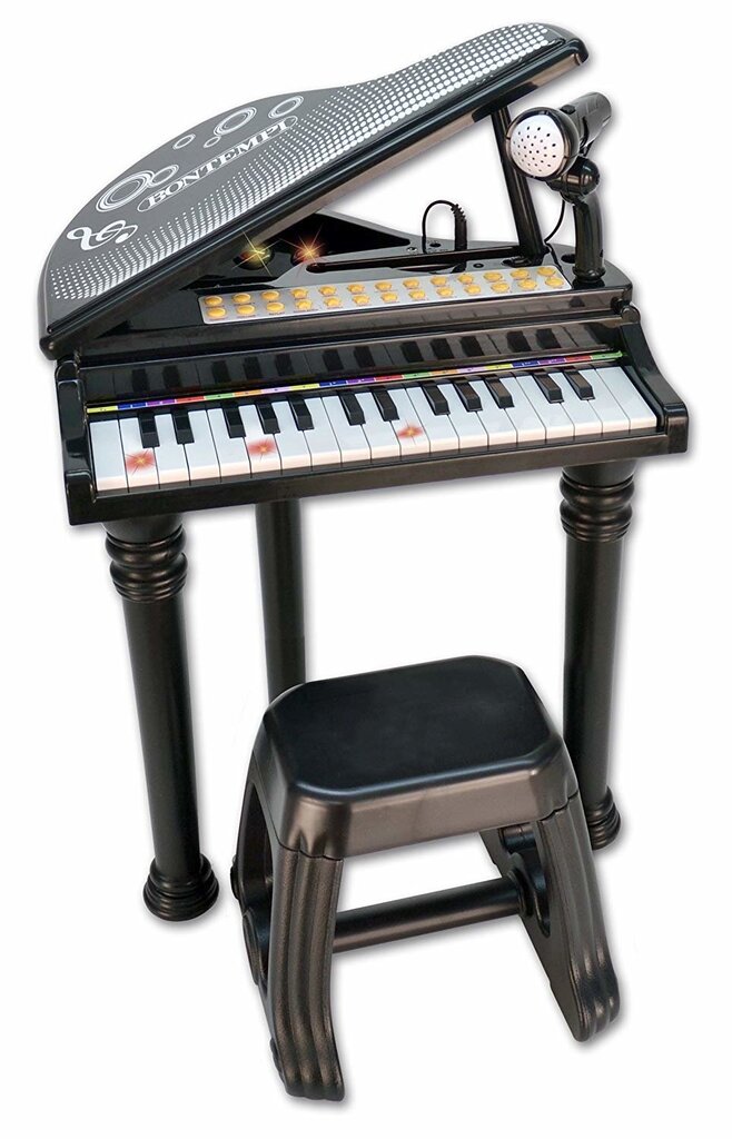Brīvi stāvošas 31 taustiņu elektroniskās klavieres ar mikrofonu Bontempi, 10 3000 цена и информация | Attīstošās rotaļlietas | 220.lv