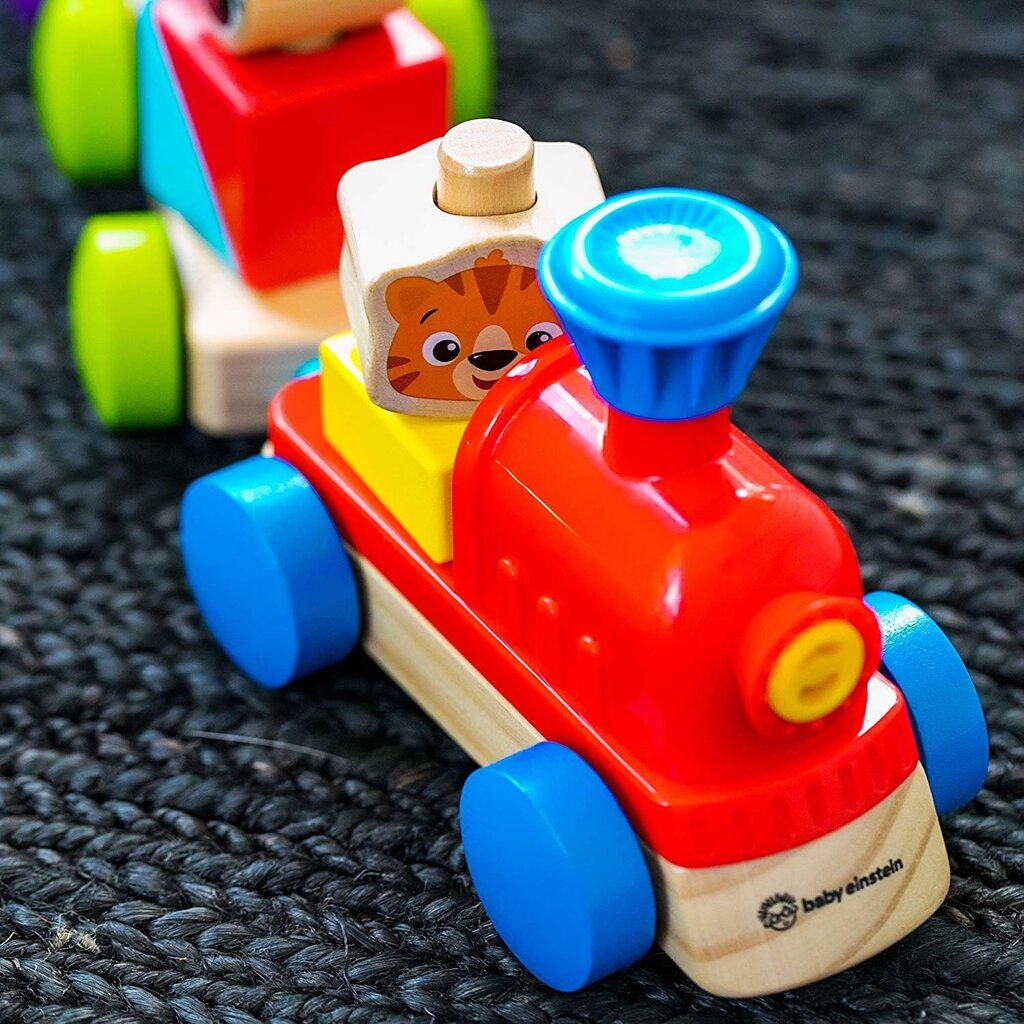 Stumjama rotaļlieta Koka vilciens Hape, 800809 cena un informācija | Rotaļlietas zīdaiņiem | 220.lv