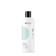 Atjaunojošs šampūns bojātiem matiem ar marulas eļļu Indola Innova Repair Shampoo 1 Wash 300 ml цена и информация | Шампуни | 220.lv
