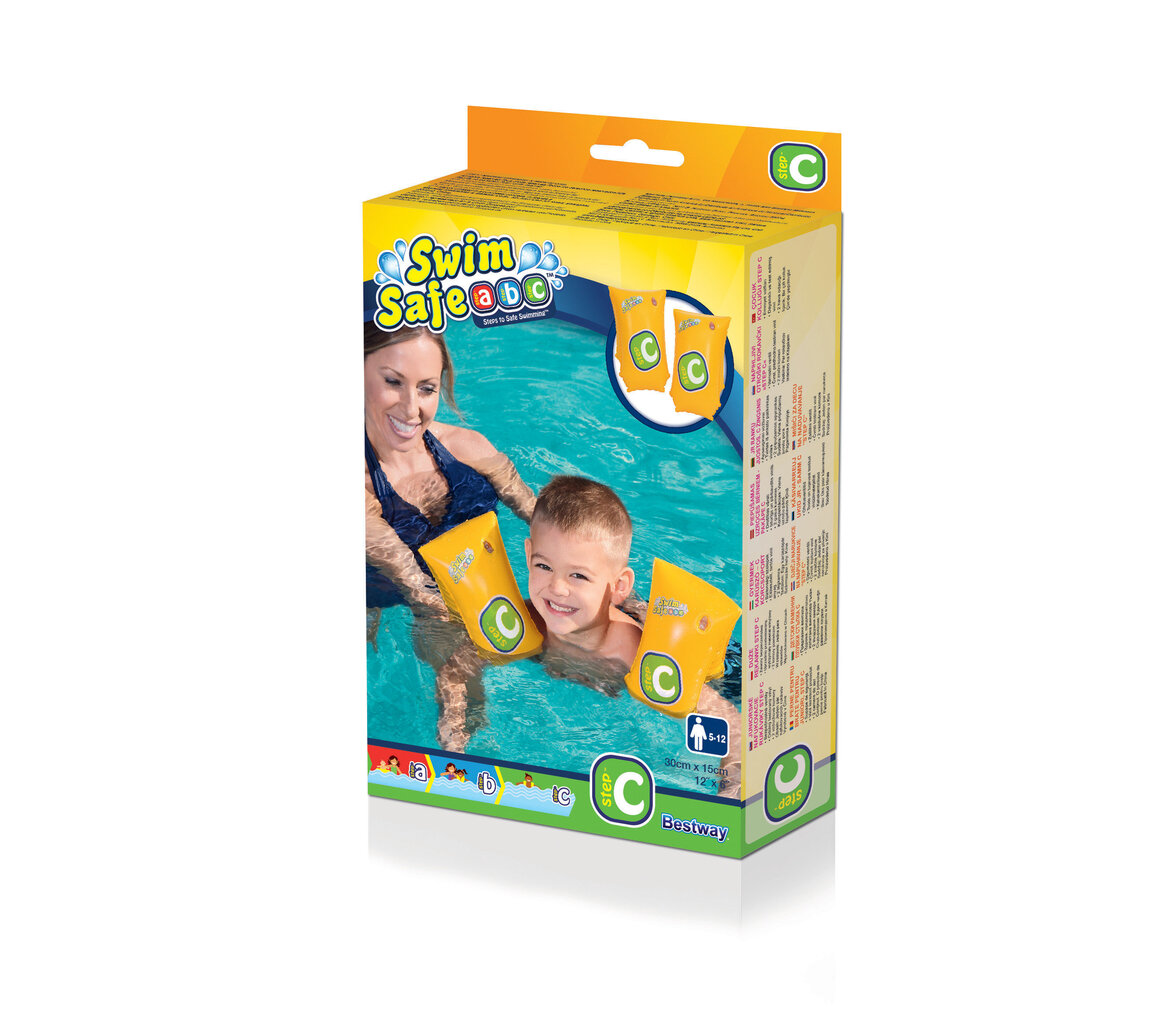 Piepūšamās peldēšanas piedurknes Bestway"Swim Safe" 30 x15 cm цена и информация | Peldvestes, peldēšanas piedurknes | 220.lv