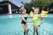 Piepūšamās peldēšanas piedurknes Bestway"Swim Safe" 30 x15 cm cena un informācija | Peldvestes, peldēšanas piedurknes | 220.lv