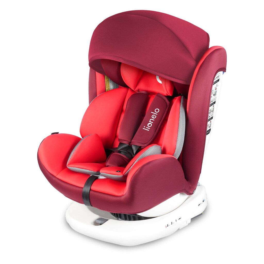 Autokrēsliņš Lionelo Bastiaan, 0-36 kg, red цена и информация | Autokrēsliņi | 220.lv