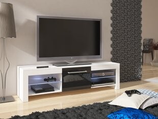 RTV galdiņš Flex, balts/melns cena un informācija | TV galdiņi | 220.lv