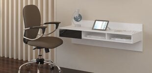 Письменный стол Uno, белый/черный цена и информация | Компьютерные, письменные столы | 220.lv