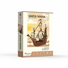 3D puzle Santa Maria kuģis Cubic Fun, 93 d. cena un informācija | Puzles, 3D puzles | 220.lv