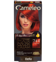 Noturīga matu krāsa Delia Cameleo Omega +, 7.44 Copper Red cena un informācija | Matu krāsas | 220.lv