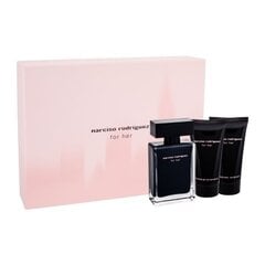 Komplekts Narciso Rodriguez For Her: EDT sievietēm 50 ml + ķermeņa pieniņš 50 ml + dušas želeja 50 ml cena un informācija | Sieviešu smaržas | 220.lv