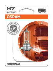 Автомобильная лампочка Osram Original H7, 24 В, 1 шт. цена и информация | Автомобильные лампочки | 220.lv