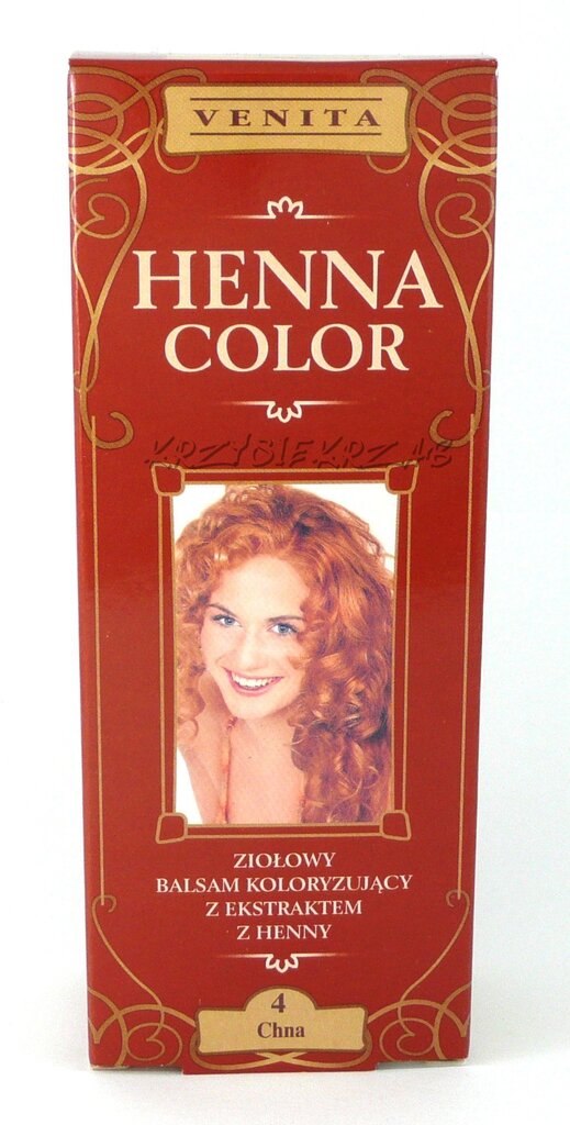 Tonējošs matu balzams Venita Henna Color 75 ml, 4 Chna cena un informācija | Matu krāsas | 220.lv