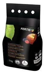 Fertis осеннее комплексное удобрение, без хлора и нитратов, 3 кг цена и информация | FERTIS Товары для сада | 220.lv