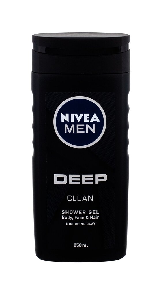 Dušas želeja Nivea Men Deep vīriešiem 250 ml cena un informācija | Dušas želejas, eļļas | 220.lv