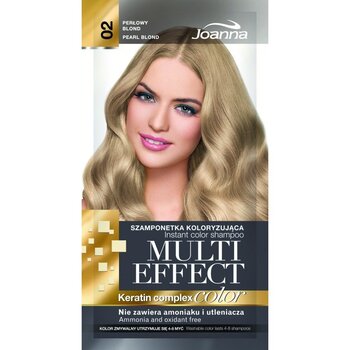 Окрашивающий шампунь для волос Joanna Multi Effect 35 г, 02 Pearl blond цена и информация | Краска для волос | 220.lv