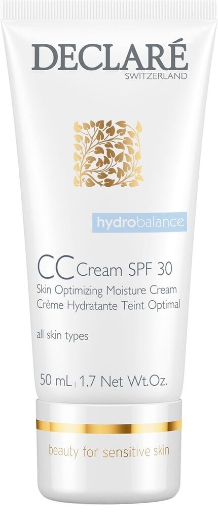 CC krēms Declare Hydro Balance CC Cream SPF30 Skin Optimizing Moisture Cream, 50 ml цена и информация | Sejas krēmi | 220.lv