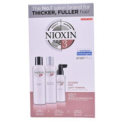Atsvaidzinošs matu kopšanas komplekts Nioxin Hair System 3: šampūns 300 ml + kondicionieris 300 ml + serums 100 ml cena un informācija | Šampūni | 220.lv
