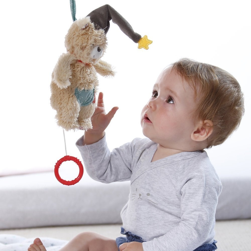 Muzikāla piekarināma rotaļlieta Babyfehn Lācis, 60119 цена и информация | Rotaļlietas zīdaiņiem | 220.lv
