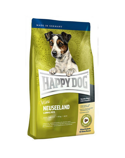 Happy Dog mazo šķirņu suņiem Mini New Zealand, 1 kg cena un informācija | Sausā barība suņiem | 220.lv