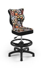 Ergonomisks bērnu krēsls Petit AB4, melns/krāsains cena un informācija | Biroja krēsli | 220.lv