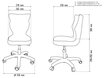 Ergonomisks bērnu krēsls Petit AA4, melns/zils cena un informācija | Biroja krēsli | 220.lv