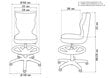 Ergonomisks bērnu krēsls Petit AB3, melns/zils cena un informācija | Biroja krēsli | 220.lv