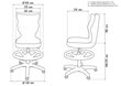 Ergonomisks bērnu krēsls Petit AB4, melns/zils cena un informācija | Biroja krēsli | 220.lv