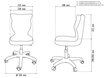Ergonomisks bērnu krēsls Petit AA3, melns/zils cena un informācija | Biroja krēsli | 220.lv