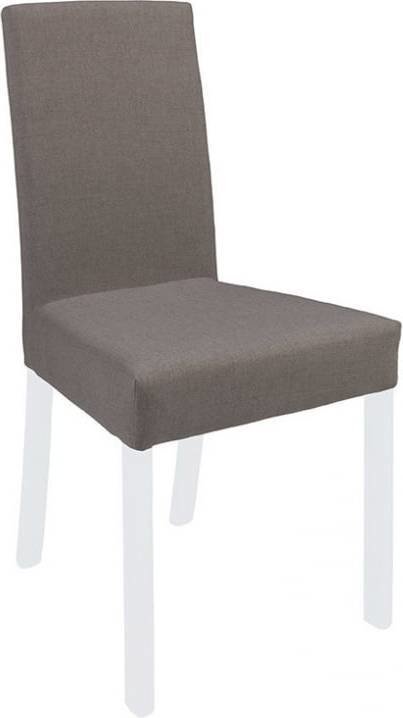 2 krēslu komplekts VKRM 2, brūns/balts cena un informācija | Virtuves un ēdamistabas krēsli | 220.lv