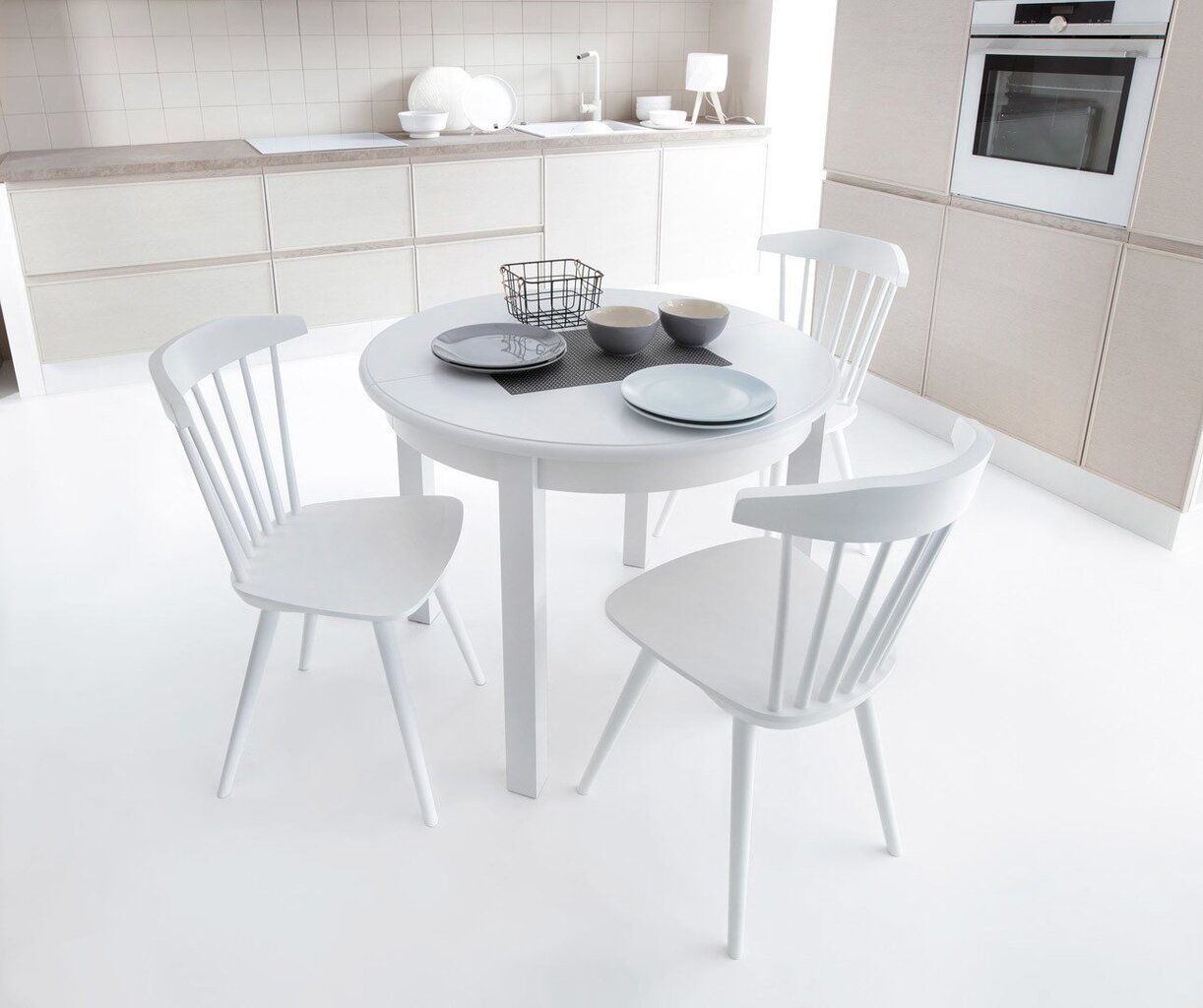 2 krēslu komplekts Prowans, balts цена и информация | Virtuves un ēdamistabas krēsli | 220.lv