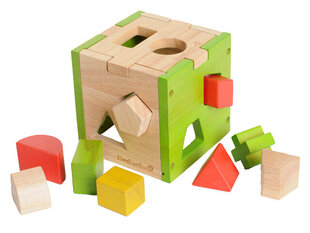 Koka kubs - šķirotājs, EE32582 cena un informācija | Rotaļlietas zīdaiņiem | 220.lv
