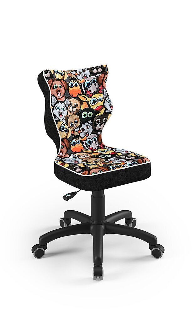 Ergonomisks bērnu krēsls Petit AA4, melns/krāsains cena un informācija | Biroja krēsli | 220.lv