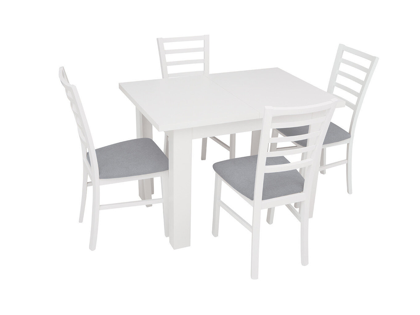 2-u krēslu komplekts Marynarz-2, pelēks/balts цена и информация | Virtuves un ēdamistabas krēsli | 220.lv