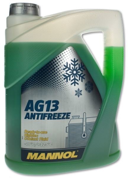 Antifrīzs Mannol AG13 (Hightec) -40°C, 5L цена и информация | Vējstiklu un dzesēšanas šķidrumi | 220.lv