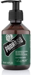 Bārdas šampūns Proraso Refreshing, 200 ml цена и информация | Косметика и средства для бритья | 220.lv