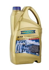 Transmisijas eļļa Ravenol ATF T-WS Lifetime 4L Toyota/Aisin Warner цена и информация | Масла для других деталей автомобиля | 220.lv