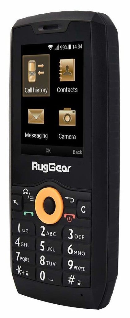 RugGear RG150, Dual SIM, Black цена и информация | Mobilie telefoni | 220.lv