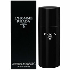 Izsmidzināms dezodorants Prada l'Homme vīriešiem 150 ml cena un informācija | Parfimēta vīriešu kosmētika | 220.lv