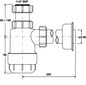 Sifons izlietnei bez galvas McAlpine MCHC232, 32 mm цена и информация | Sifoni | 220.lv