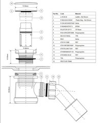 Сифон для душевого подноса с верхней очисткой McAlpine MCHC26SS цена и информация | McAlpine Сантехника, ремонт, вентиляция | 220.lv