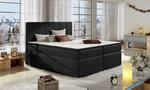 Кровать Bolero, 140x200 см, искусственная кожа, черная
