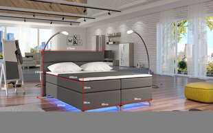 Кровать NORE Amadeo, 180x200 см, темно-серый цена и информация | Кровати | 220.lv