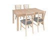 Paplašināms galds Crib 140, gaiši brūns цена и информация | Virtuves galdi, ēdamgaldi | 220.lv