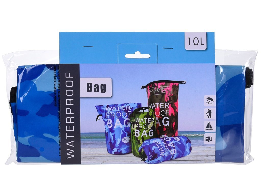 Ūdensnecaurlaidīga soma, 10 l cena un informācija | Ūdensizturīgas somas, maisi, lietusmēteļi | 220.lv