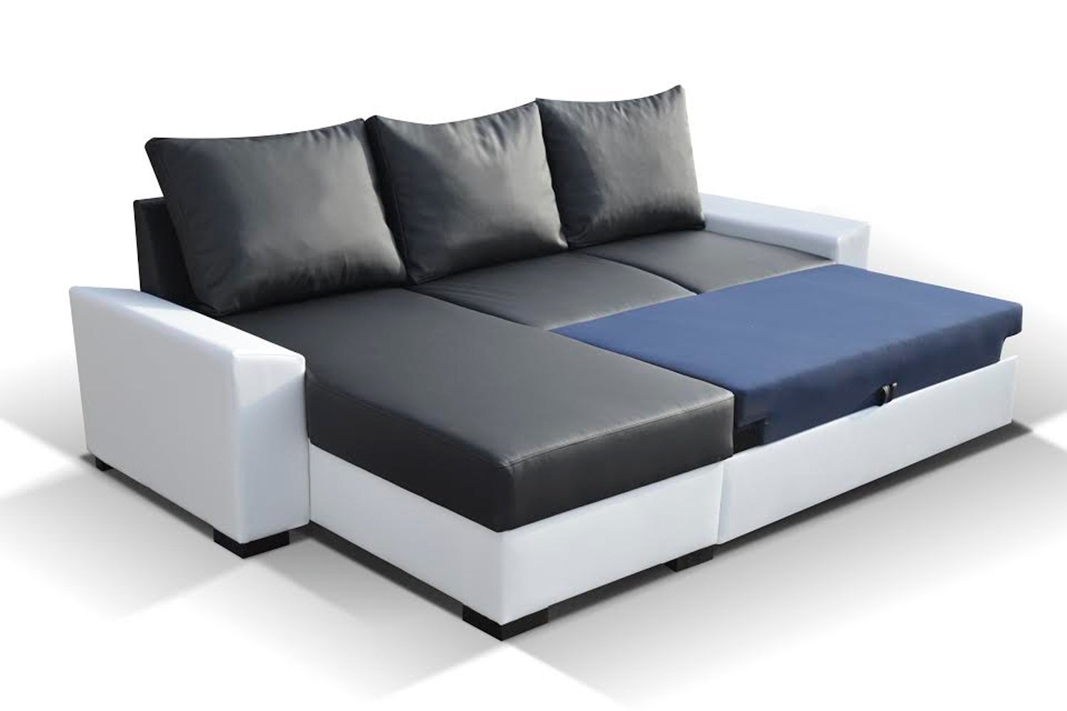 Universāls stūra dīvāns Lusso, gaiši zils/pelēks цена и информация | Stūra dīvāni | 220.lv